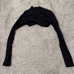 Stradivarius Black Long Sleeve Shrug